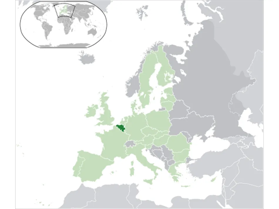 Repères géographiques - Les pays d'Europe - Belgique