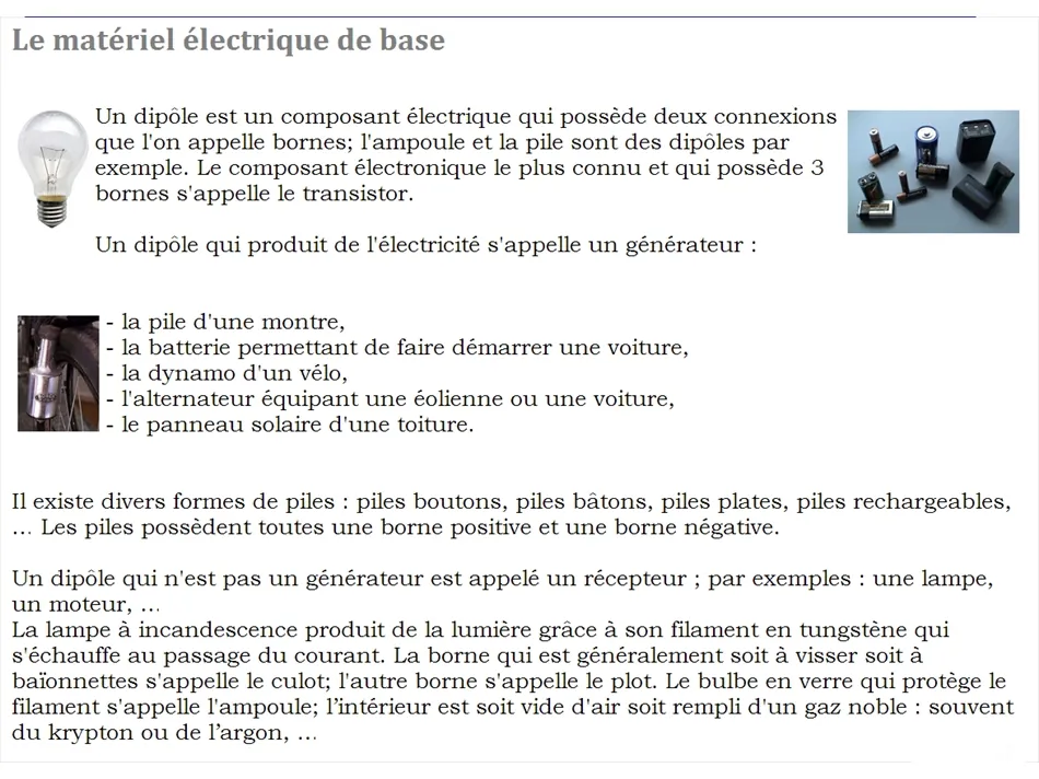 Electricité