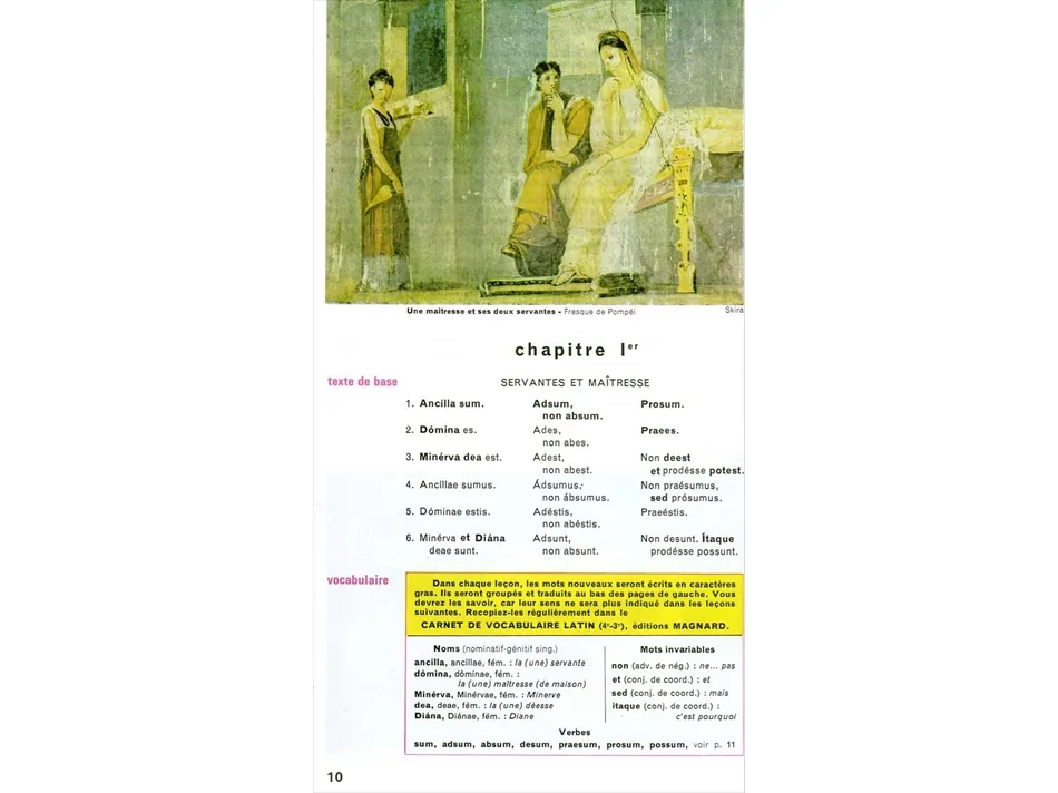 Latin - 1e année - Initiation aux lettres latines - Magnard - Page 10