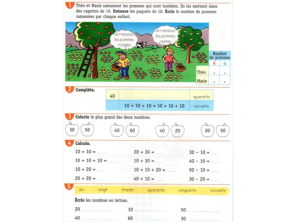 Cours de mathématiques CE1