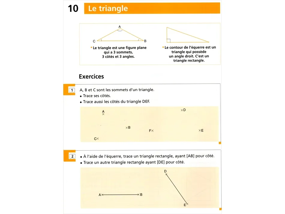 Cours de géométrie CE2