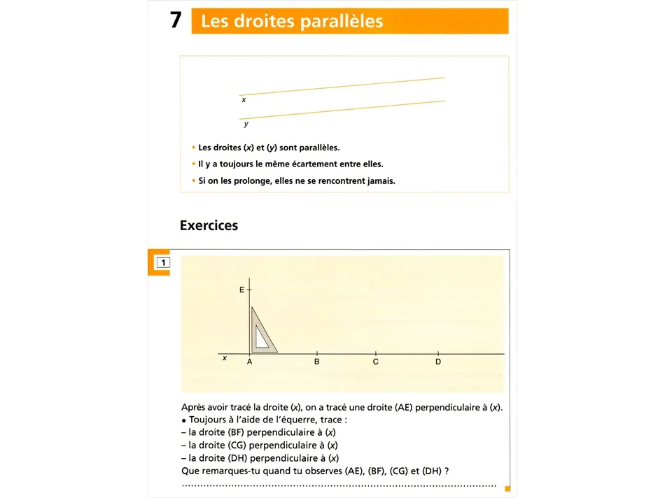 Cours de géométrie CE2