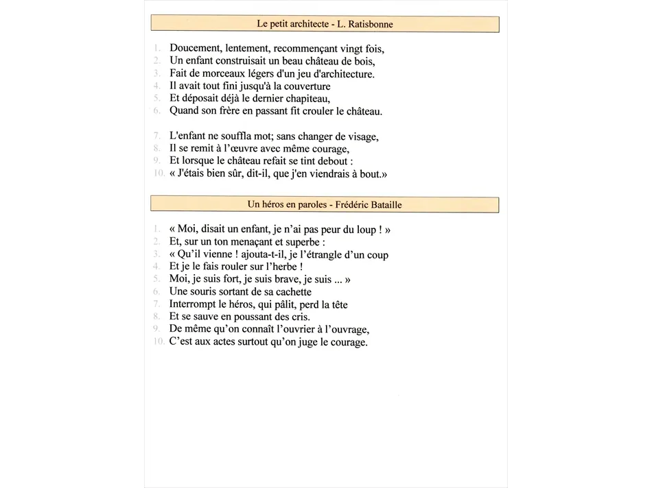 Recueil de récitations