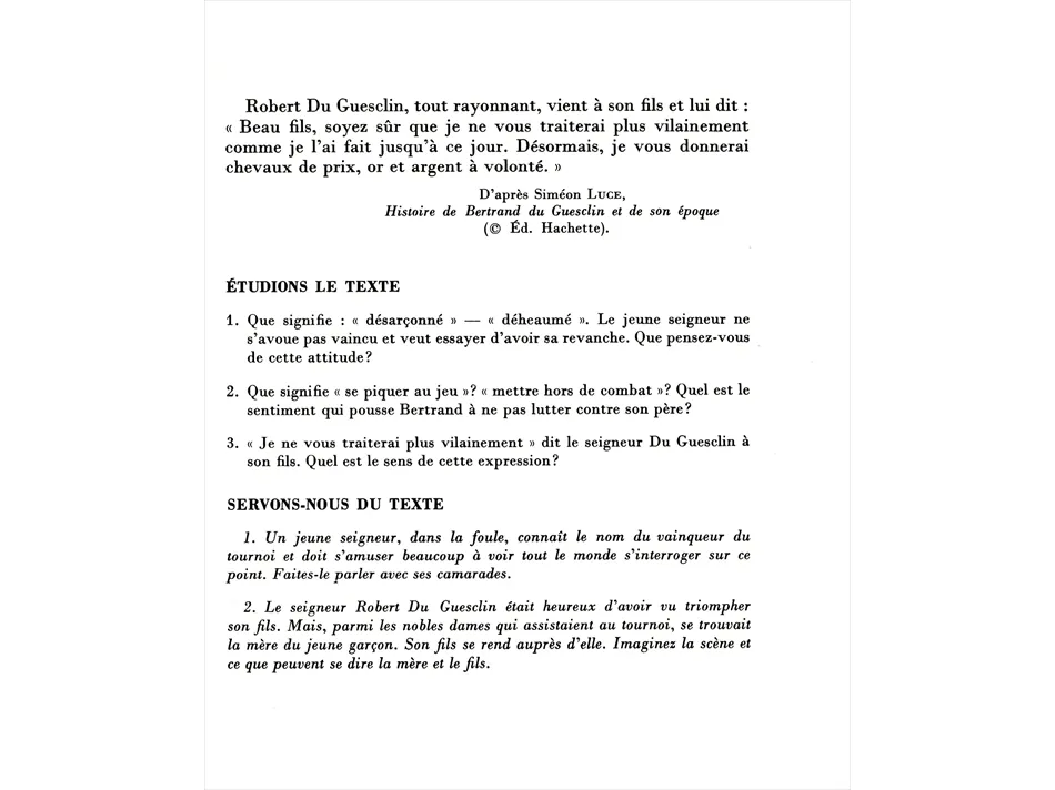 Etude de texte CM1