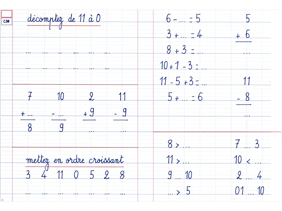 Cours de mathématiques CP